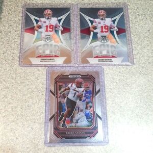 3 card Deebo Samuel lot.